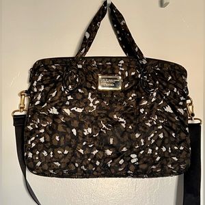 Marc by Marc Jacobs Leopard Laptop Bag with Strap